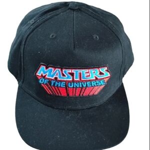 black "Masters of the Universe" logo"snapback cap,One Size, Adjustable